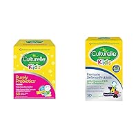 Culturelle Kids Purely Probiotics Packets Daily Supplement, Helps Support Kids’ Immune & Immune Defense Probiotic with Vitamin C, Vitamin D and Zinc + Elderberry, Non-GMO