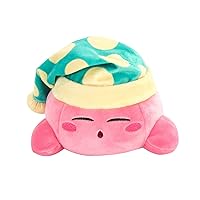 Club Mocchi Mocchi- Kirby Plush - Sleeping Kirby Plushie - Squishy Kirby Toys - Plush Collectible Kids Easter Basket Stuffers - Soft Plush Toys and Kirby Room Decor - 15 Inch