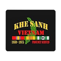 Vietnam Veteran Khe Sanh Mouse Pad Rectangle Gaming Mousepad Square Desk Mat Stitched Edges 10 X 12 Inch for Home Office