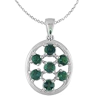 Alexandrite Pendants | Designed by Ellen Natural Color Changing Alexandrite Pendants in 14k White Gold