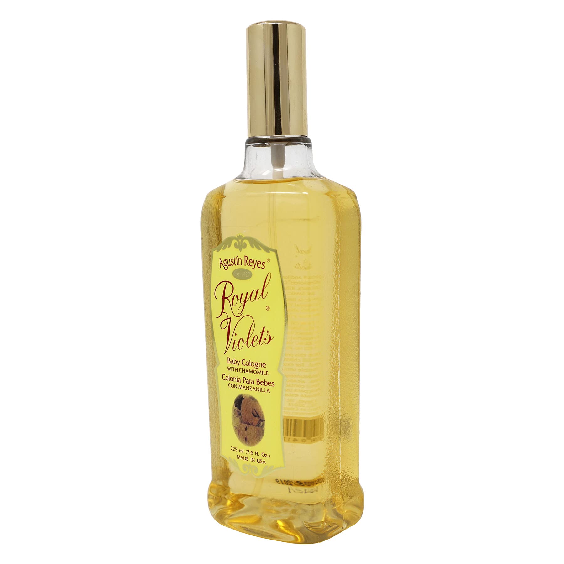 Royal Violets Baby Cologne, with Chamomile to Gently Refresh Your Baby, Delicate Scent, 7.6 Fl Oz, Spray Bottle.