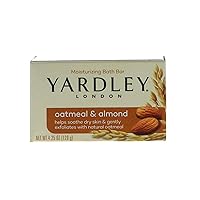 Yardley London Oatmeal and Almond Naturally Moisturizing Bath Bar, 4.0 oz. (Pack of 8)