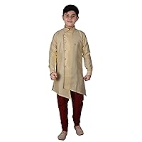 Kid's Silk Indian Traditional Wear Kurta Sets For Boys | Pack Of 1 (S-138)