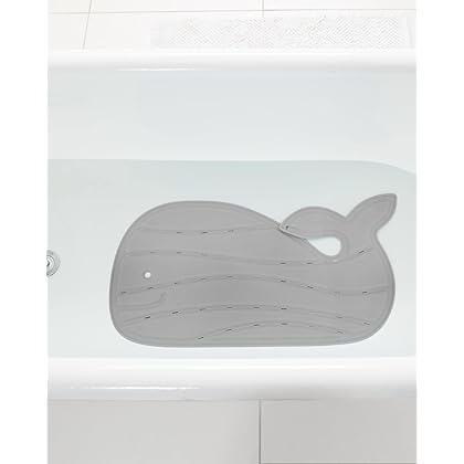 Skip Hop Non-Slip Baby Bath Mat, Moby, Grey