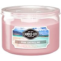Aromatherapy Candle Pink Shoreline Scented, 10 oz