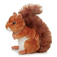 Aurora® Adorable Mini Flopsie™ Nutsie™ Stuffed Animal - Playful Ease - Timeless Companions - Red 8 Inches