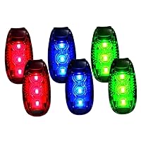 LED Safety Light (6 Pack),Safety Lights for Walkers,Clip on Strobe Running Lights for Runners, Walking, Bicycle, Best Night High Visibility Accessories