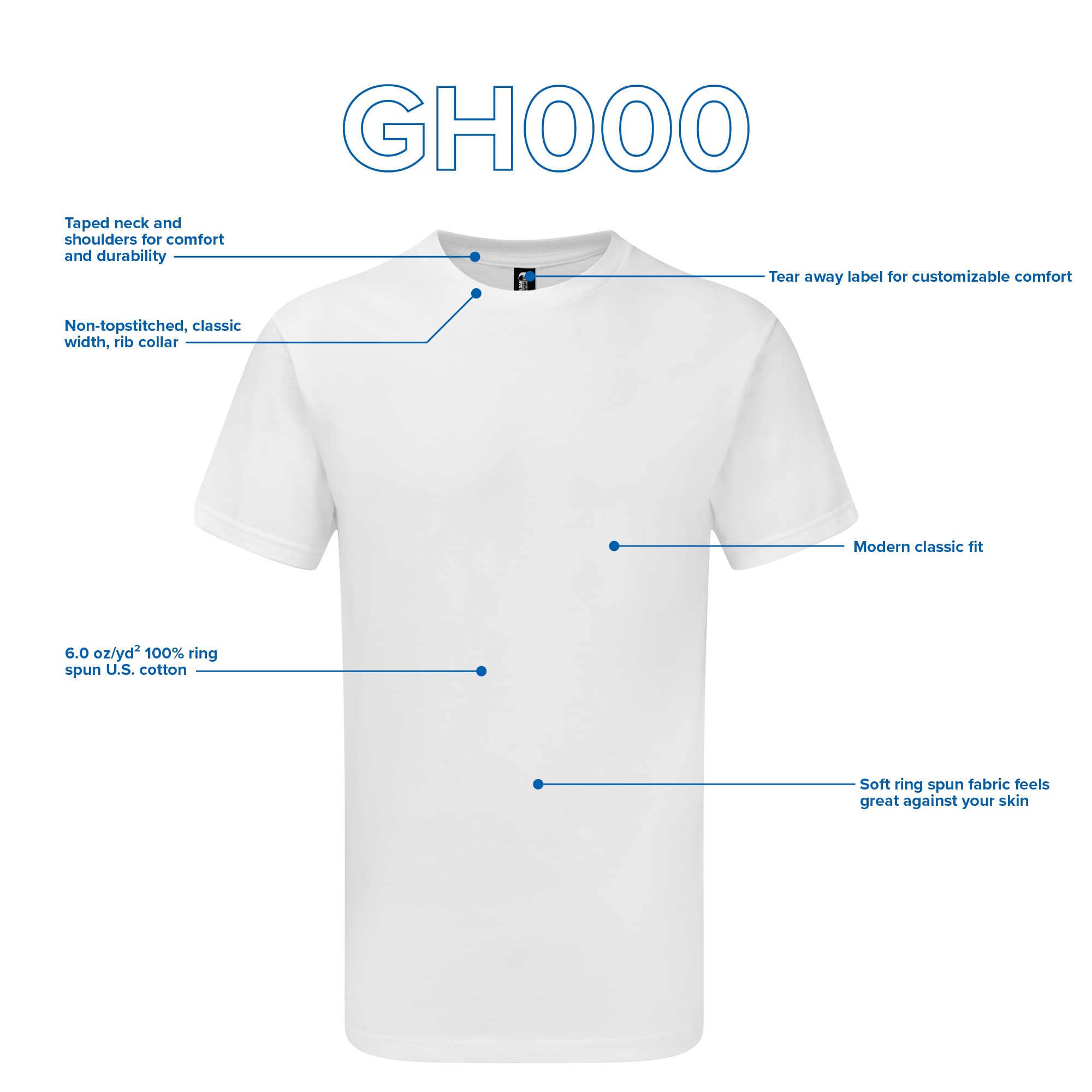 Gildan Hammer Adult T-Shirt, 2-Pack, Style GH000