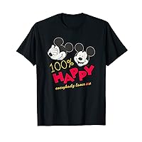 Disney Mickey Mouse 100% Happy Everybody Loves Me T-Shirt