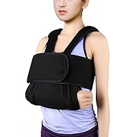 Arm Sling Shoulder Immobilizer, Adjustable Breathable Shoulder Strap Brace Immobilizer, Perforated Breathable Composite Fabric, Adjustable in Size, for Wrist Elbow Forearm Support