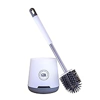 Unique RV Toilet Bowl Brush, Silicone Bristles, Won't Damage Toilets, No-Drip Holder, Wall Mount for Easy Storage on Travel Days, Made by RVers for RVers