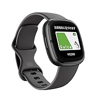 [Suica Compatible] Fitbit Sense 2 Smartwatch, Shadow Gray [Battery Life Over 6 Days, Equipped with Alexa, GPS] FB521BKGB-FRCJK