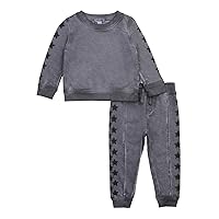 Splendid baby-boys Grey Star Jogger SetBaby Boy Toddler Pant Set