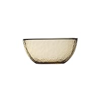 Los Cabos Glass Dinnerware and Drinkware Collection Ginger Root 6 Inch Cereal Salad Fruit Bowl, 21oz (Set of 4)