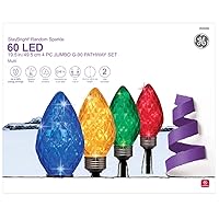 GE Pathway Markers Random Sparkle 4-Marker Multicolor Light Bulb Christmas Item #5280889 Model #72526LO