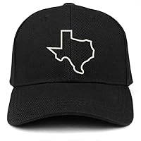 Trendy Apparel Shop Texas State Outline Embroidered Youth Size Kids Structured Baseball Cap