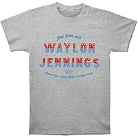 Waylon Jennings - Mens Gods, Guns and Waylon T-Shirt