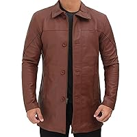 Leather Car Coats For Men - Real Leather Winter Jacket For Mens