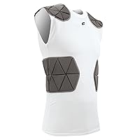 CHAMPRO Men's Tri-Flex Football Padded Sleeveless Compression Shirt