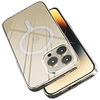 Sinjimoru iPhone 14 Pro Max Ultra Thin Clear Phone Cover for MagSafe Case, Non Yellowing Strong Magnetic Slim Fit Cell Phone Case Crystal Clear for iPhone 14 Pro Max. M-AiroFit Basic