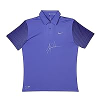 Tiger Woods Autographed Nike Performance Graphic Purple/Black Polo, UDA- Limied to 25