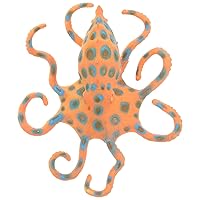 BESTOYARD Animal Octopus sea Animal Model Display Blue-Ringed Octopus Model Artificial Child Simulation Blue-Ringed Octopus Model Ocean False Blue-Ringed Octopus Model Octopus Blue Ring