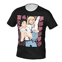 Anime T Shirts My Dress Up Darling Man's Summer Cotton Tee Crew Neck Short Sleeve Tees Medium Black