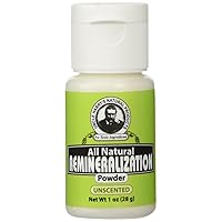 Unscented Remineralizing Tooth Powder | All Natural Enamel Support & Whitening Toothpaste for Sensitive Teeth | Powder Toothpaste for Gum Health & Fresh Breath (1 oz)