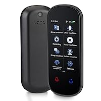 Language Translator Device, Two Way Real-Time Voice Translation, Support 138 Languages, Accurate Offline&Recording&Photo Instant Translation with 3” HD Inch Touch Screen for Travel Business