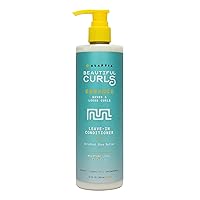 Beautiful Curls Curl Enhancing Leave in Conditioner, Wavy to Curly Hair Products, Natural Moisturizer, No Sulfates with Shea Butter, Coconut Oil, Chamomile, 12 Fl Oz