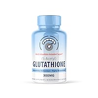 S-Acetyl L-Glutathione 300mg PER Capsule 60 Caps, Extra Strength (Acetylated Glutathione) S Acetyl Glutathione 300mg Acid Resistant Capsules for Bioavailable Absorbtion. Glutathione Gold 300mg