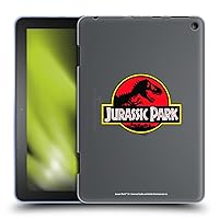 Head Case Designs Officially Licensed Jurassic Park Plain Logo Soft Gel Case Compatible with Fire HD 8/Fire HD 8 Plus 2020