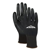 MAGID ROC Lightweight Polyurethane Palm Coated Black Work Gloves Size 5/XXS (1 Pair)