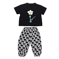 girls' summer sports suits,new summer letters printed T-shirts and pants two-piece suits.