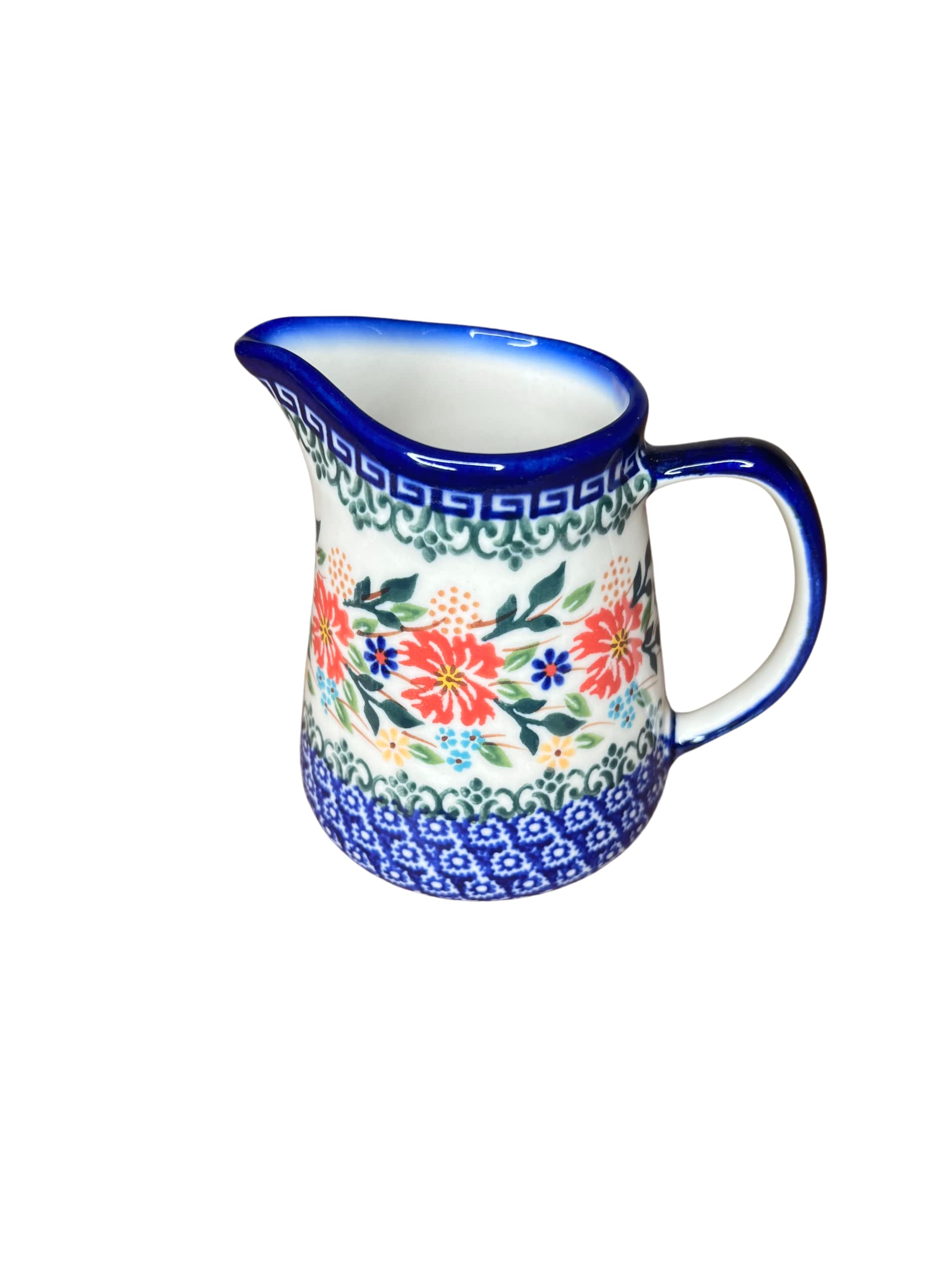 Lidia's Polish Pottery 1 cup creamer-Ceramika Kalich - Cornflower