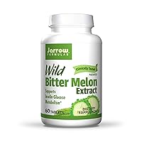 Jarrow Formulas Wild Bitter Melon Extract 750 mg, Patented & Clinically Tested, Supports Insulin Glucose Metabolism, 30 Servings, White, 60 Count