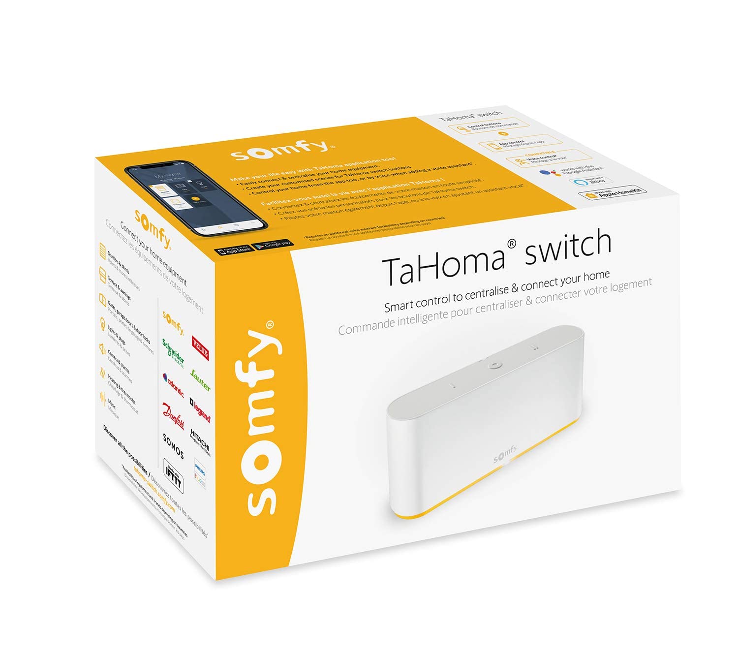 Somfy 1870595 - TaHoma Switch | intelligente Smart Home - Zentrale | Kompatibel mit io-, RTS- Technologien & Zigbee 3.0 | Sprachsteuerung mit Amazon Alexa, Appple HomeKit & Google Assistant