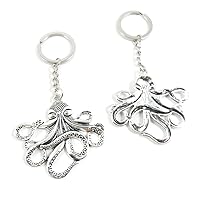 Arts Crafts Fashion Jewelry Making Findings Key Ring Chains Tags Clasps Keyring Keychain I6AL5T Octopus