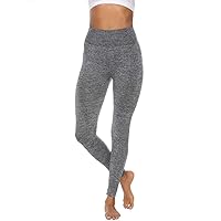 Lulupi Women's Sports Leggings, Seamless Opaque Sports Trousers, High Waist Elasticated Yoga Pants, Running Trousers, Long Compression Leggings, Workout / Gym / Jogging Bottoms