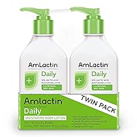 Daily Moisturizing Lotion for Dry Skin – 7.9 oz Pump Bottles (Twin Pack) – 2-in-1 Exfoliator-Body Lotion with 12% Lactic Acid, Dermatologist-Recommended (Packaging May Vary)