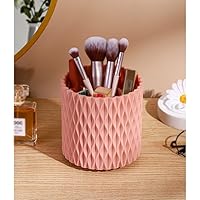Rotating cosmetic brush storage cylinder Compartmented desktop eyebrow pencil eye shadow bucket storage (Color : E, Size : 11.8 * 11.7cm)