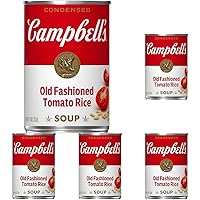 Campbell's Condensed Old Fashioned Tomato Rice Soup, 11 oz Can (Pack of 5)