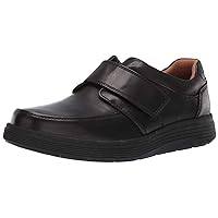 Clarks Men's Leather Shoe with Riptape Closure Sneaker
