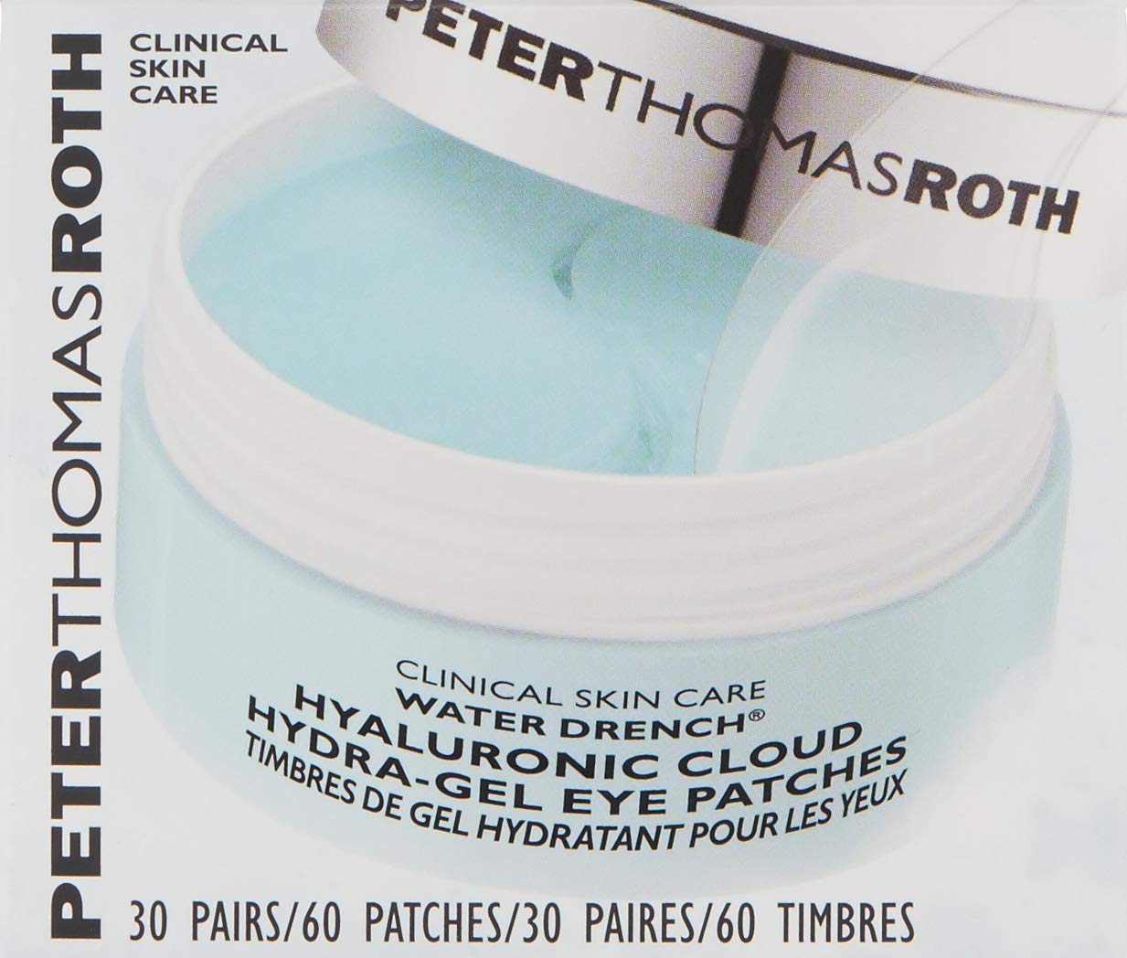 Peter Thomas Roth | Water Drench Hyaluronic Cloud Hydra-Gel Eye Patches | Hyaluronic Acid Under-Eye Patches for Fine Lines, Wrinkles and Puffiness