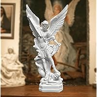 12.4 in St Michael Statue Resin, plaster, beeswax candle, soap mold
