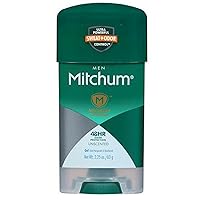 (Pack of 4) Mitchum Power Gel Anti-Perspirant Deodorant Unscented 2.25 oz (*Packaging may vary)