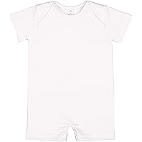 RABBIT SKINS Infant 100% Cotton Premium Jersey Short Sleeve Romper (4486)