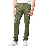 Galaxy by Harvic Mens Slim Fit Cotton Stretch Chino Pants