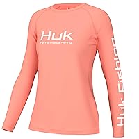 HUK Women's Pursuit Long Sleeve Performance Shirt + Sun Protection