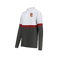 Holloway Men's NCAA Cotton-Touch™ Poly Quarter-Zip Pullover - Comfortable and Stylish Collegiate Apparel for Men